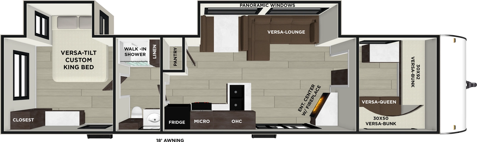Wildwood 36VBDS Floorplan